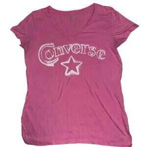Women's Converse All Star Chuck Taylor Classic Fit Cotton/Polyester T-Shirt Sz M